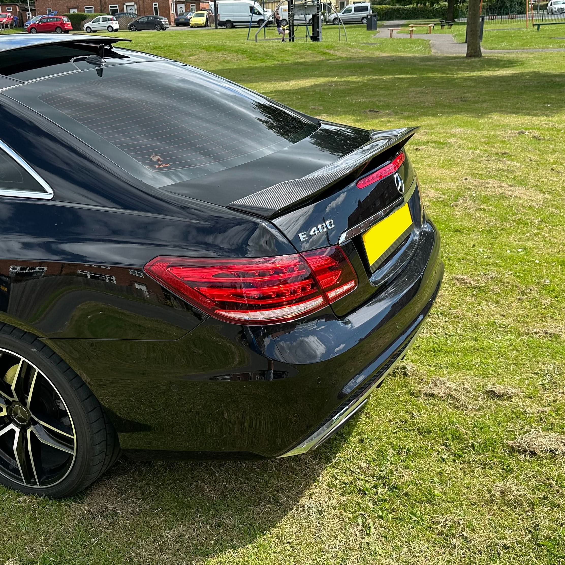 Renntech Style Carbon Fibre Boot Spoiler for Mercedes Benz C207 E Class Coupe 10-17