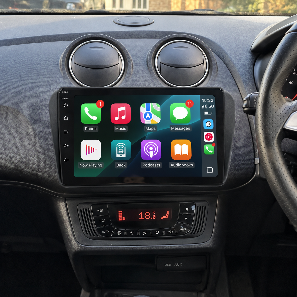 SEAT IBIZA (2008-2015) Apple Carplay / Android Auto 9" Stereo Upgrade