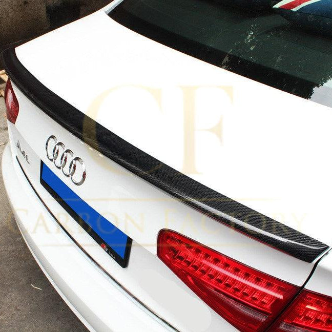 S4 Style Carbon Fibre Boot Spoiler for Audi A4 B8.5 13-15