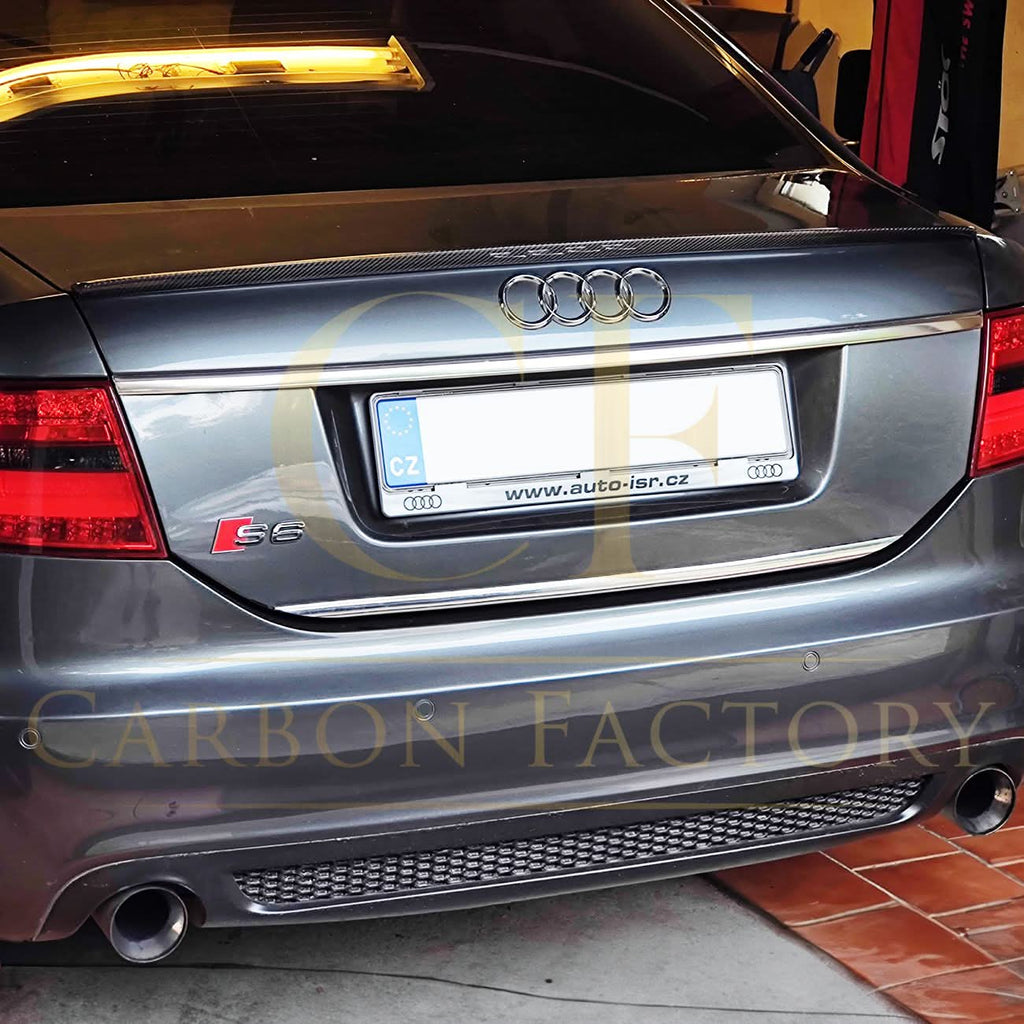 S6 Style Carbon Fibre Boot Spoiler for Audi C6 A6 04-11