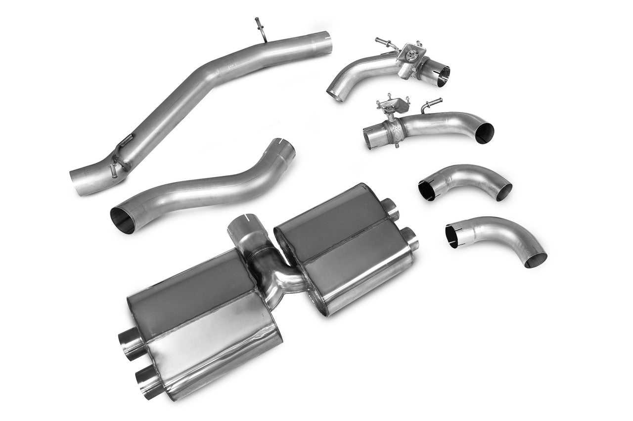 Scorpion Downpipe with high flow sports catalyst Golf R MK8 GPF Model 2020 -