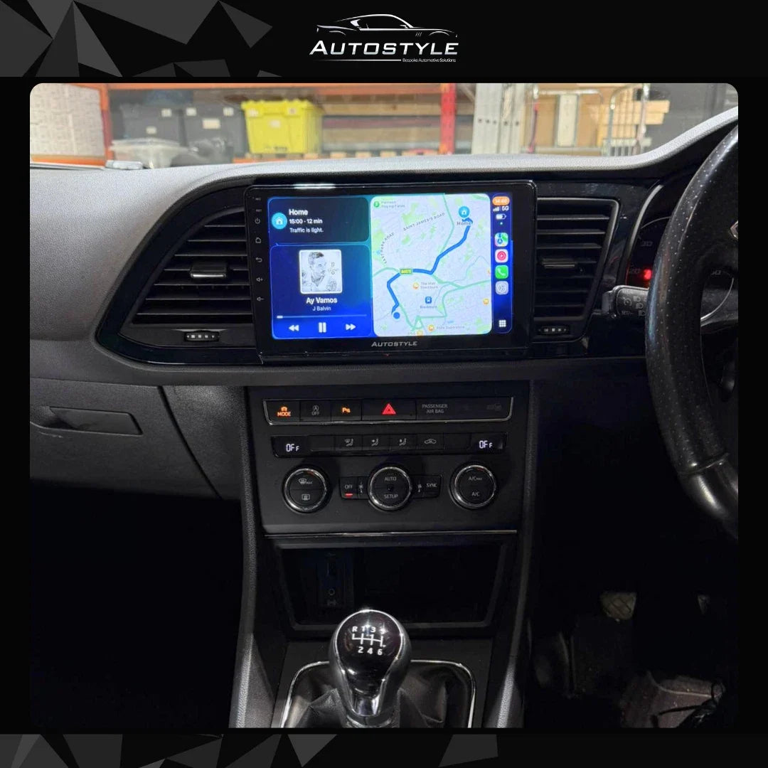 SEAT Leon Apple Carplay / Android Auto 9" Stereo Upgrade 2012-2020