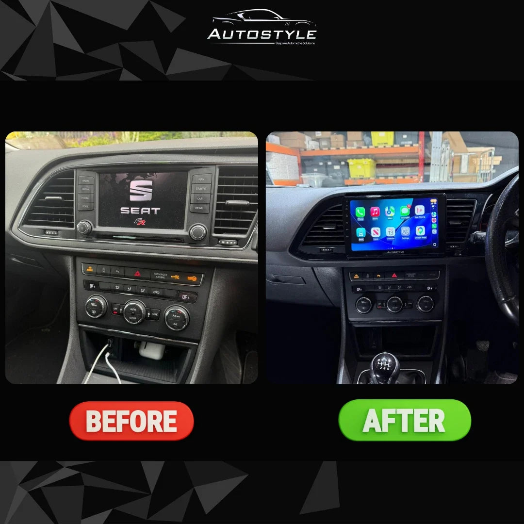 SEAT Leon Apple Carplay / Android Auto 9" Stereo Upgrade 2012-2020