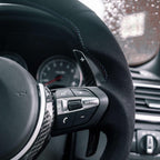 SHFT BMW F Series Flat Bottom Steering Wheel In Alcantara With Red Stripe