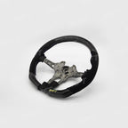 SHFT BMW F Series Flat Bottom Steering Wheel In Gloss Forged Carbon Fibre & Alcantara