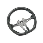 SHFT BMW F Series Flat Bottom Steering Wheel In Matte Carbon & Perforated Leather