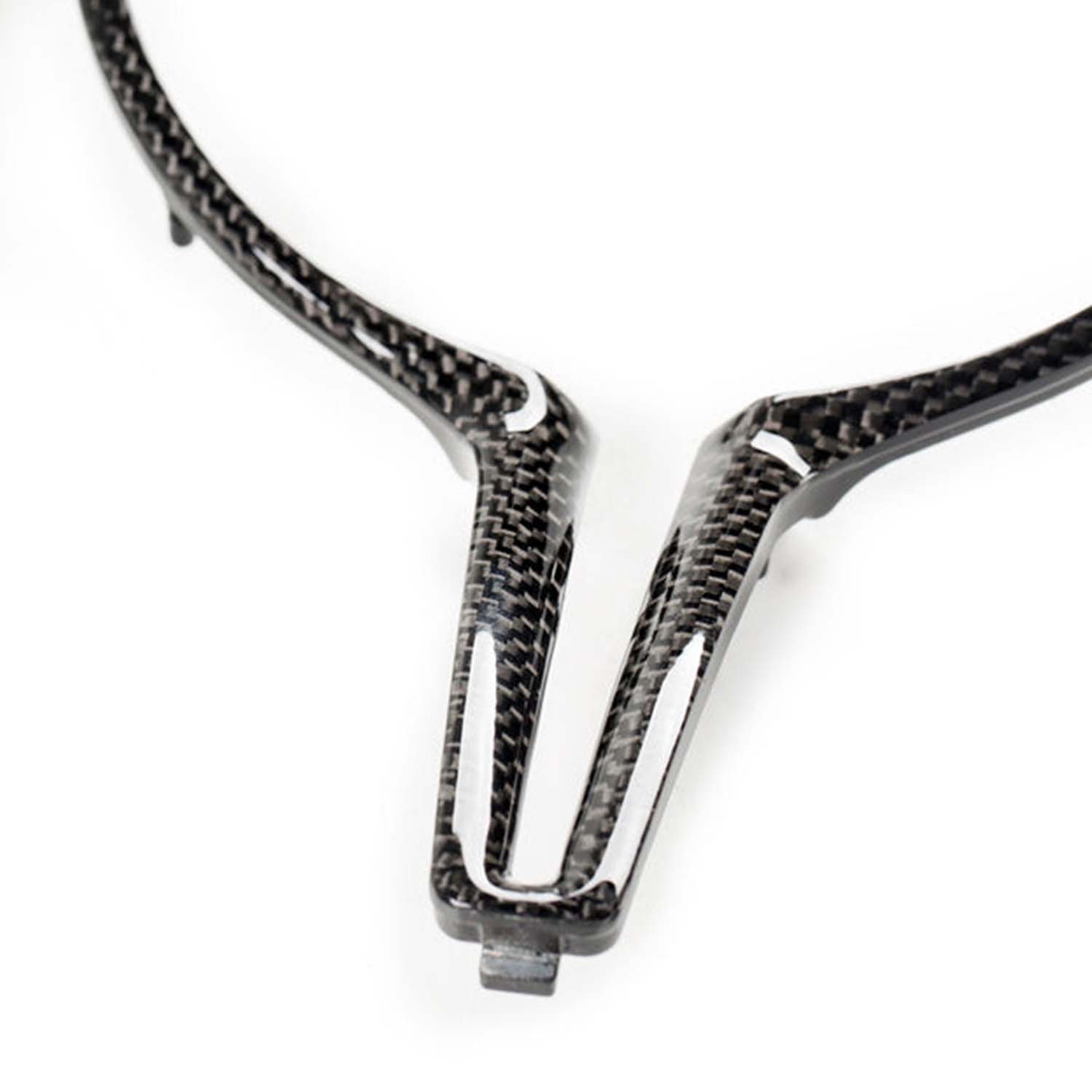 SHFT BMW F Series M Steering Wheel Trim Insert In Gloss Carbon Fibre