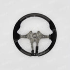SHFT BMW F Series Round Steering Wheel In Gloss Carbon Fibre & Alcantara