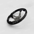 SHFT BMW F Series Round Steering Wheel In Gloss Carbon Fibre & Alcantara