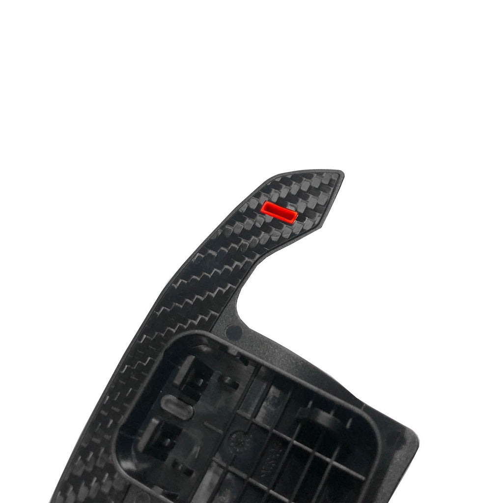 SHFT BMW F/G Series 'G8X Style' Automatic Paddle Shifters In Gloss Carbon Fibre With Red Details