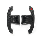 SHFT BMW F/G Series 'G8X Style' Automatic Paddle Shifters In Gloss Carbon Fibre With Red Details