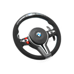 SHFT BMW F Series Round Steering Wheel In Full Alcantara With LED Race Display