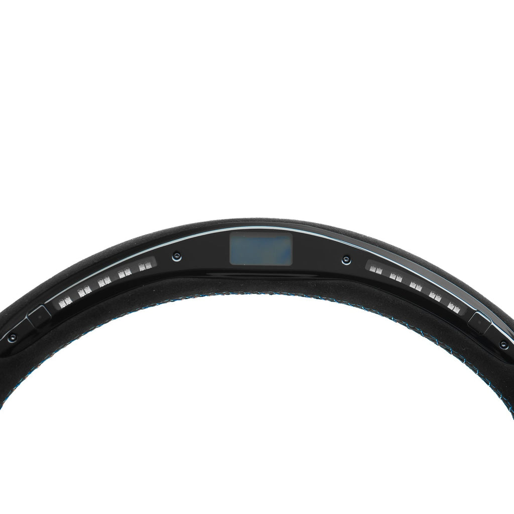 SHFT BMW F Series Round Steering Wheel In Full Alcantara With LED Race Display