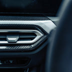 SHFT BMW M2/M3/M4 LCI Interior Centre Air Vent Trim In Gloss Carbon Fibre (G80/G81/G82/G83/G87)