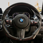 SHFT BMW M Sport Steering Wheel Trim Insert In Gloss Carbon Fibre