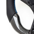 SHFT BMW G8X Flat Bottom Steering Wheel In Gloss Carbon Fibre & Leather (G80 M3, G82 M4 & G87 M2)