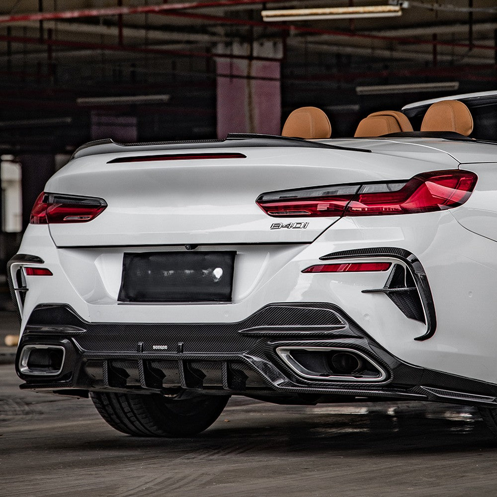 SQ Style Pre-Preg Carbon Fibre Rear Diffuser for BMW G16 8 Series 20-Present