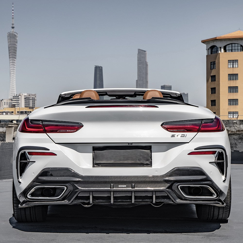 SQ Style Pre-Preg Carbon Fibre Rear Diffuser for BMW G16 8 Series 20-Present