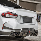SQ Style with LED Pre-Preg Carbon Fibre Rear Diffuser for BMW 2 Series G42 Coupe 21-Present