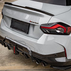 SQ Style with LED Pre-Preg Carbon Fibre Rear Diffuser for BMW 2 Series G42 Coupe 21-Present