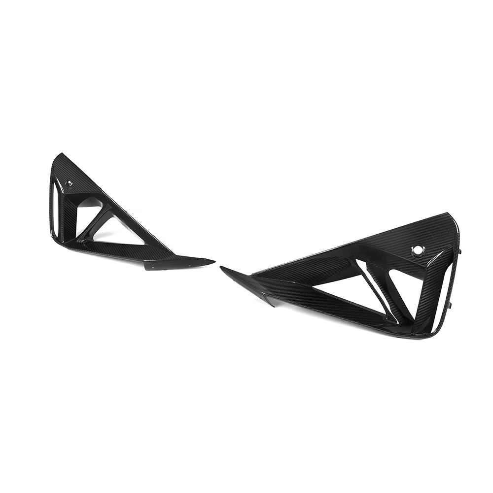 SooQoo BMW G42 M240i Front Ducts In Gloss Carbon Fibre