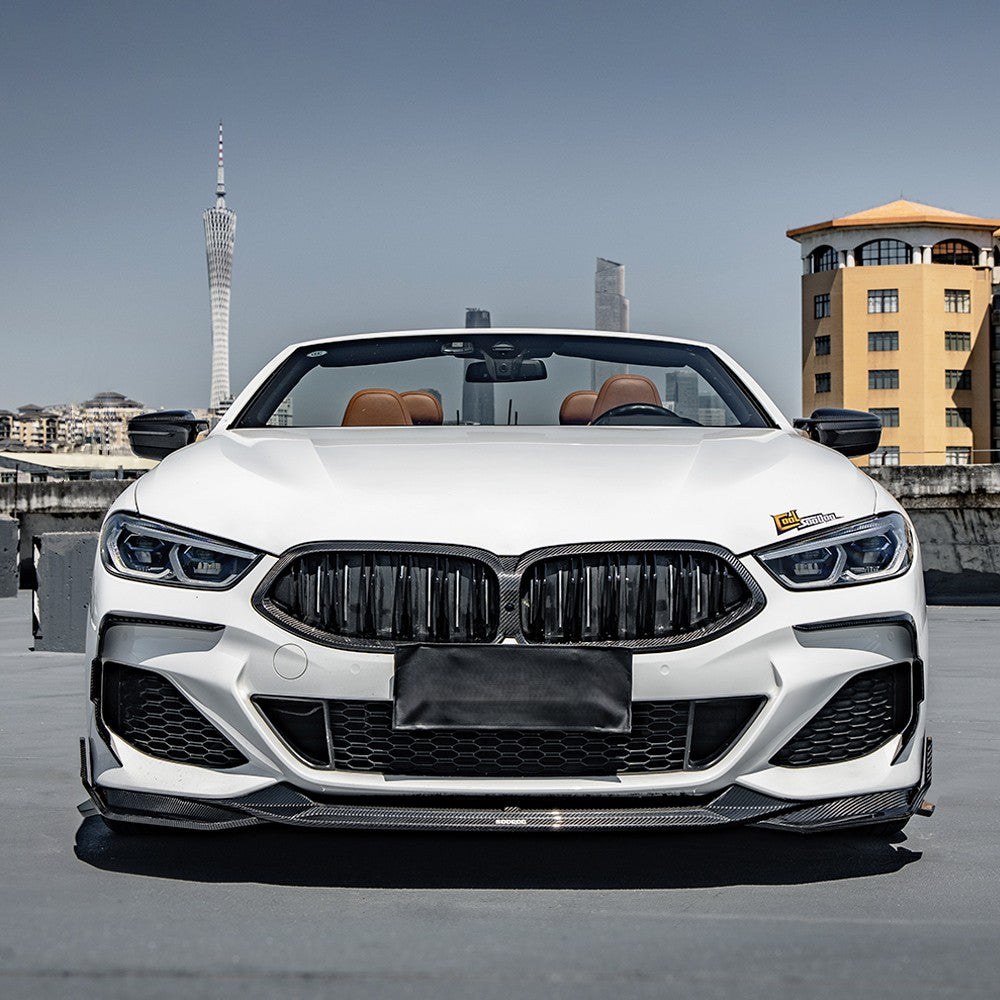 SQ Style Pre-Preg Carbon Fibre Front Splitter for BMW G14 G15 G16 8 Series 20-Present