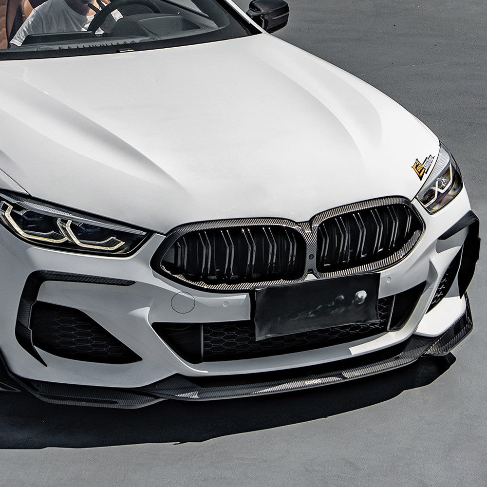 SQ Style Pre-Preg Carbon Fibre Front Splitter for BMW G14 G15 G16 8 Series 20-Present