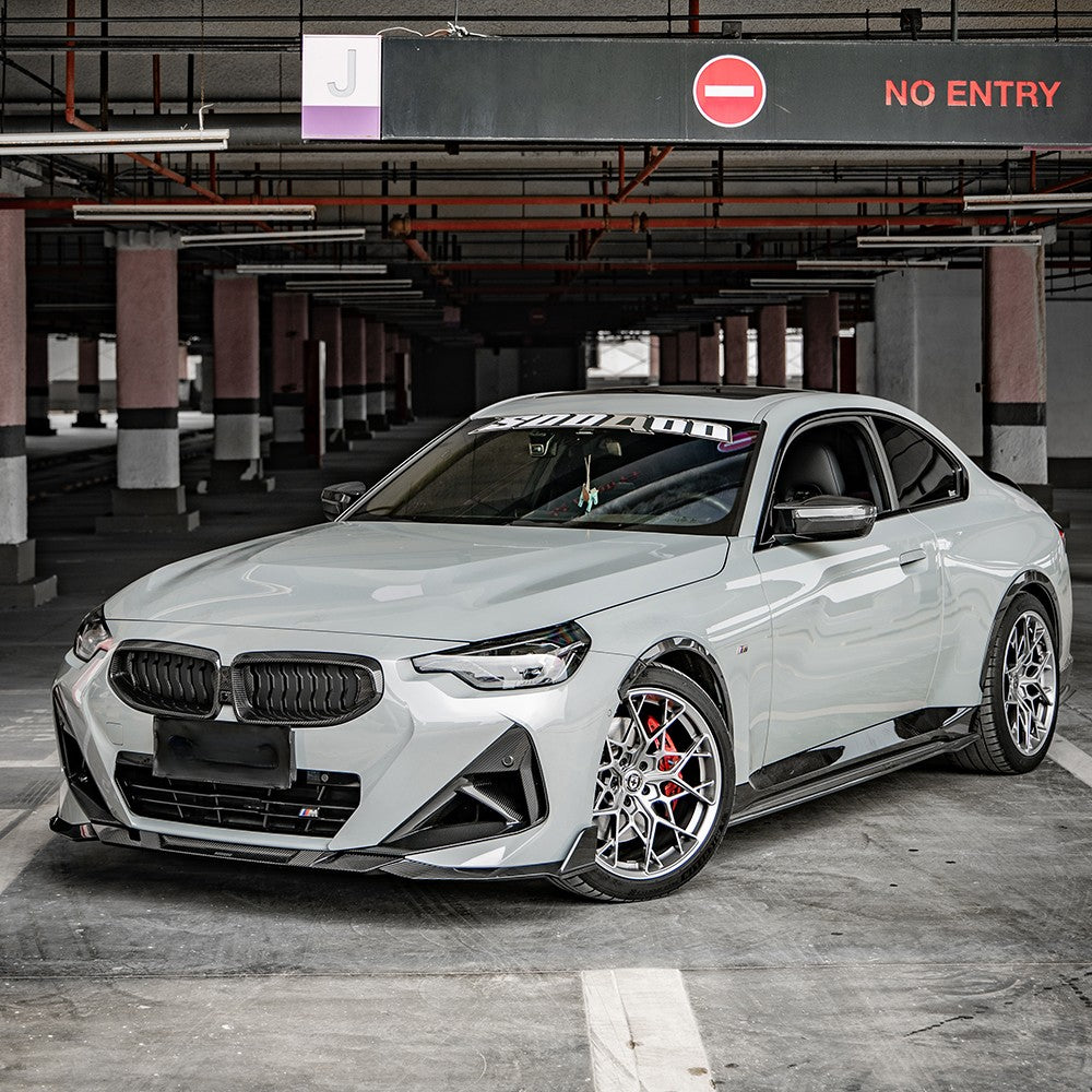 SQ Style Pre-Preg Carbon Fibre Front Splitter for BMW 2 Series G42 Coupe 21-Present