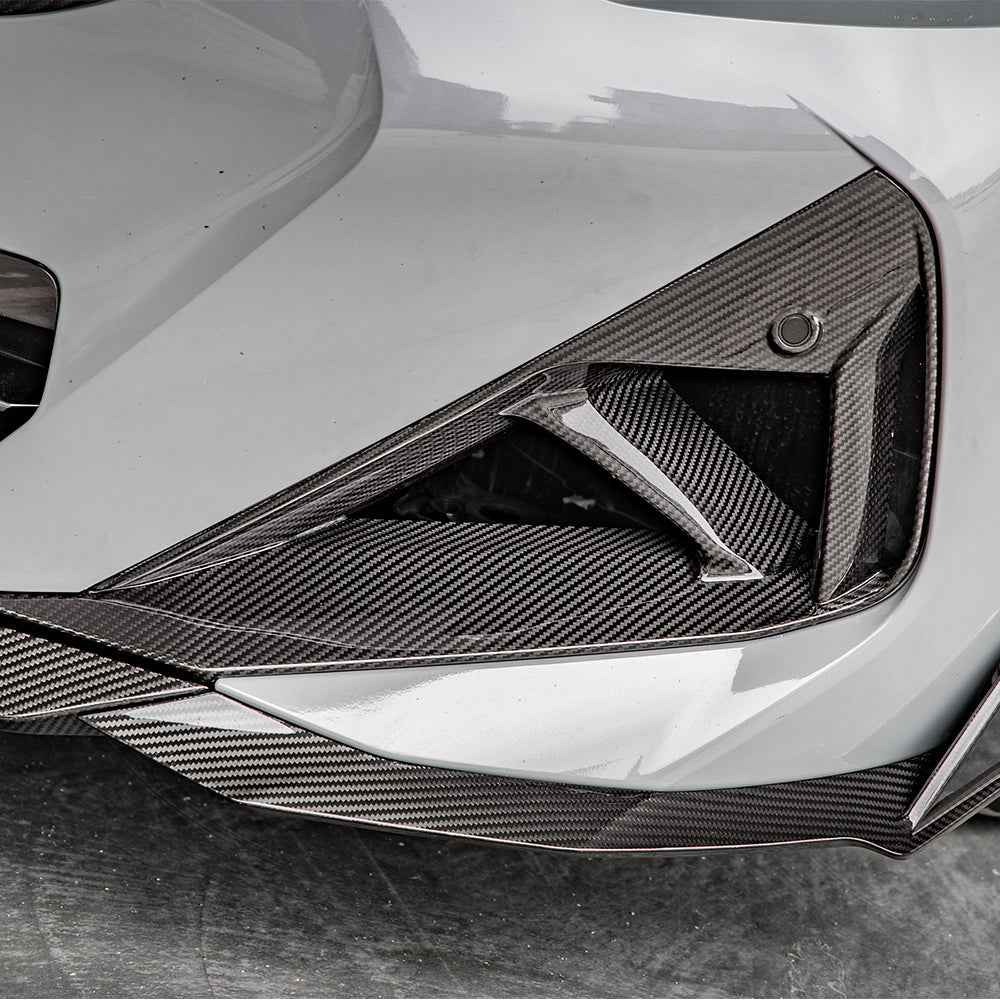 SooQoo BMW G42 M240i Front Ducts In Gloss Carbon Fibre