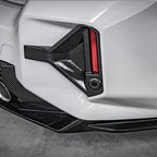 SooQoo BMW G87 M2 Rear Bumper Inserts In Gloss Carbon Fibre