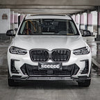 SooQoo BMW iX3 / X3 G01 / X4 G02 LCI Front Ducts In Gloss Carbon Fibre