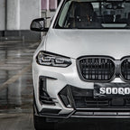 SooQoo BMW iX3 / X3 G01 / X4 G02 LCI Front Ducts In Gloss Carbon Fibre