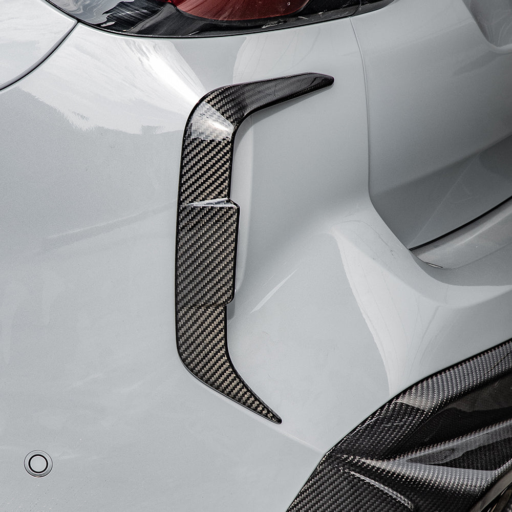 SQ Style Pre-Preg Carbon Fibre Rear Side Canards for BMW F97 X3M LCI 22-26