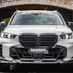 SooQoo BMW G05 X5 LCI Front Splitter In Gloss Carbon Fibre