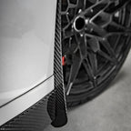 SooQoo BMW G80 M3 Front Mud Flaps In Gloss Carbon Fibre