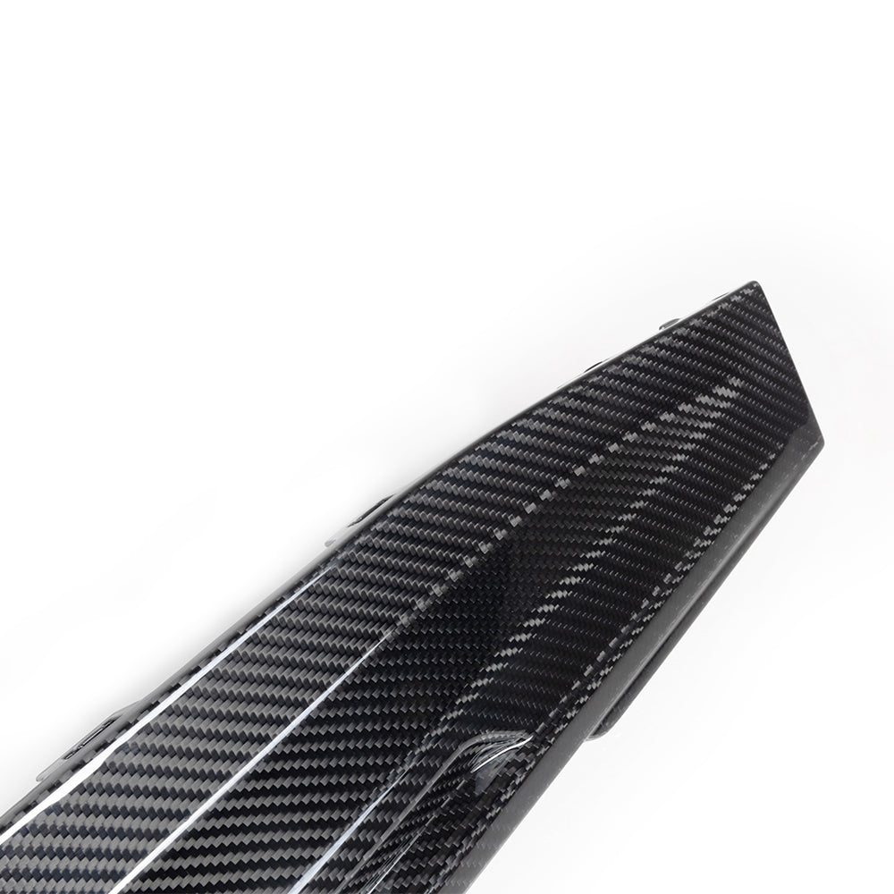 SooQoo BMW G82 & G83 M4 Rear Diffuser + Brake Light + Rear Splitters In Gloss Carbon Fibre