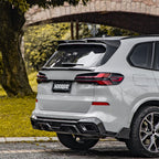 SooQoo BMW G05 X5 Rear Roof Spoiler In Gloss Carbon Fibre