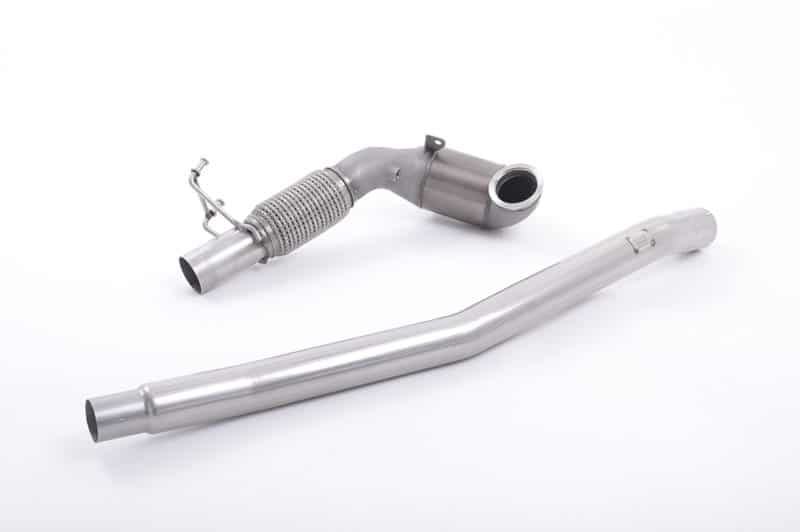 Milltek VW Golf MK7/7.5 R (inc. Estate), Cupra 300 ST 4Drive, S3 8V (13-21) Downpipe with Hi-Flow Sports Cat (Fits OE System)