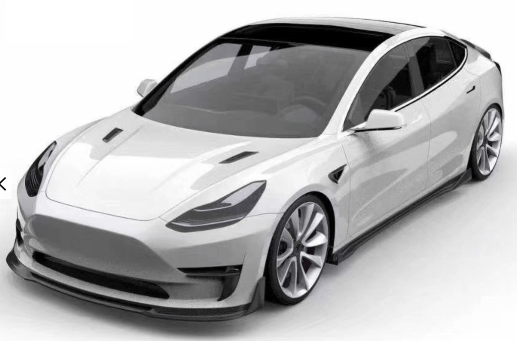 TESLA Model 3 - Carbon Fibre Splitter