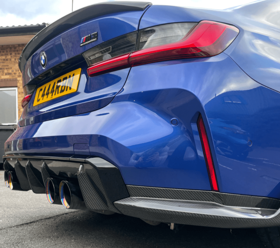 BMW G80/G81 M3 - Carbon Fibre Rear Bumper Corners MP Style