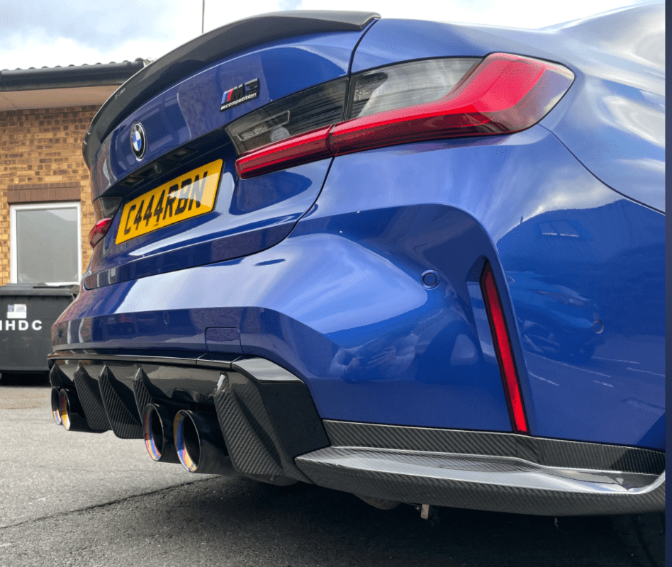 BMW G82/G83 M4 - Carbon Fibre Rear Bumper Corners MP Style