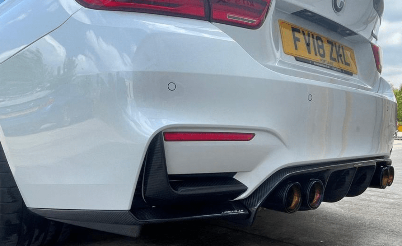 BMW M2/M3/M4/M5 F10/F80/F82/F83/F87 CARBON FIBRE EXHAUST TIPS - BURNT ENDS x4