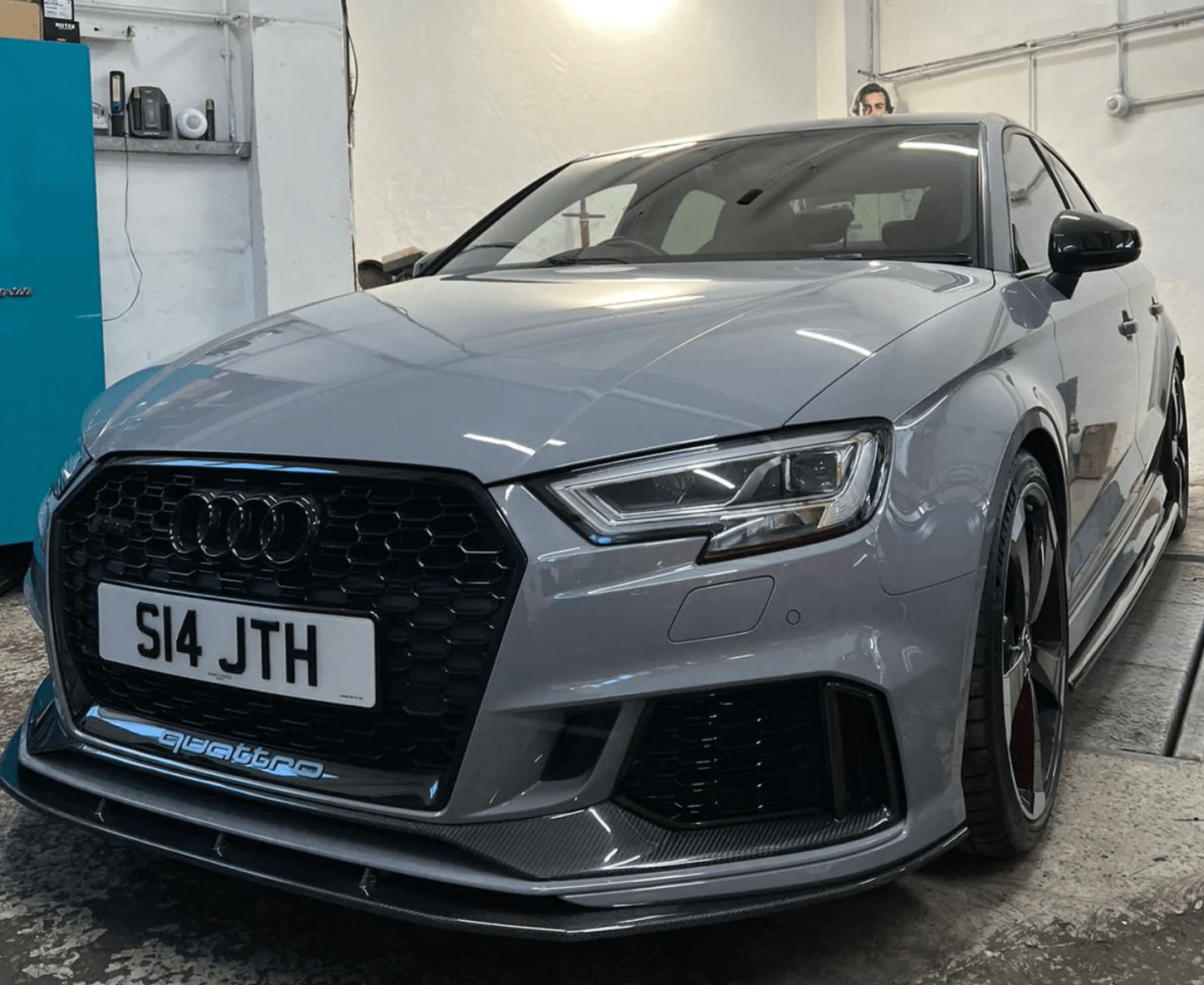 AUDI RS3 8V SALOON CARBON FIBRE SPLITTER