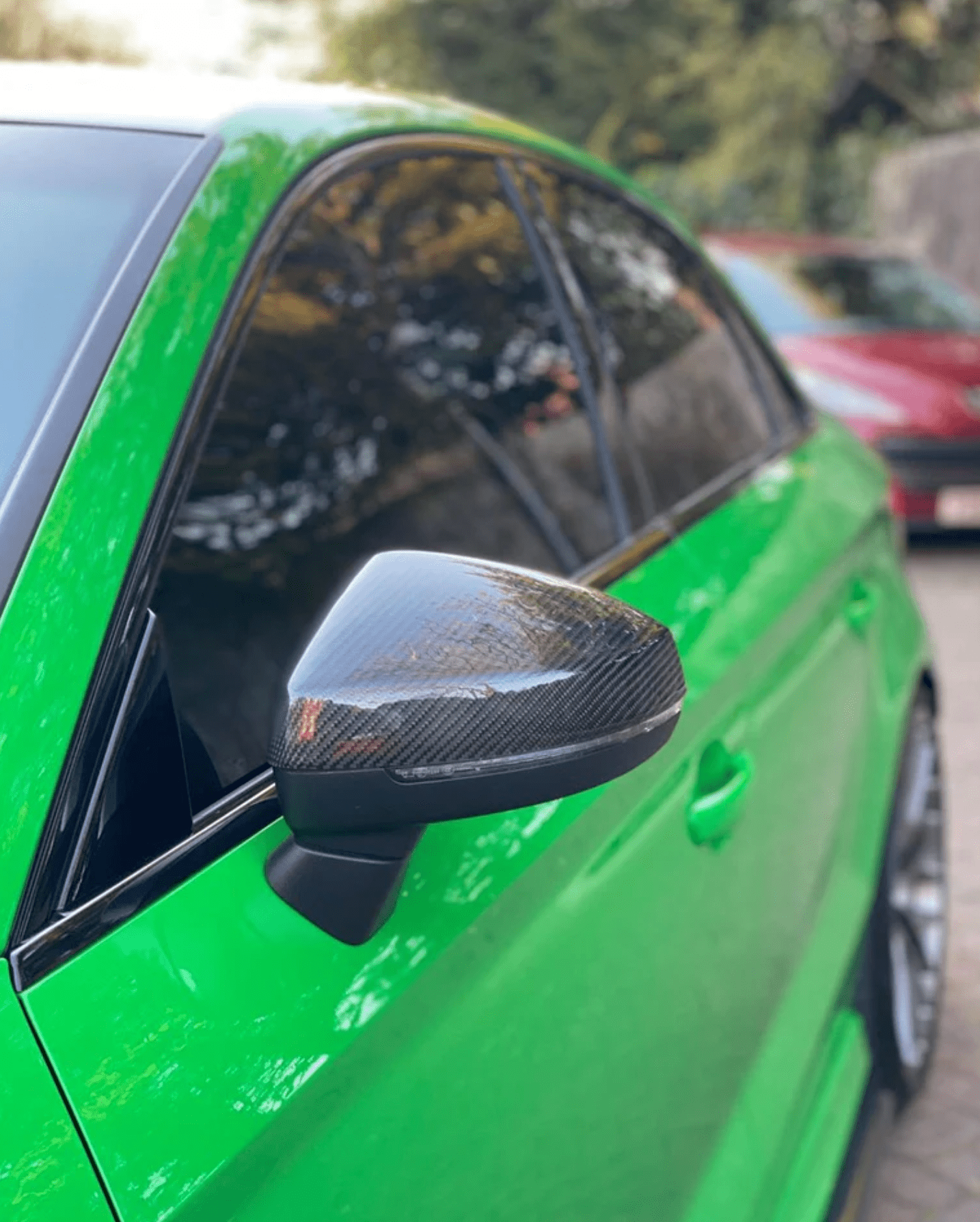 AUDI A3 S3 RS3 8V CARBON FIBRE MIRROR COVERS - WITH LANE ASSIST