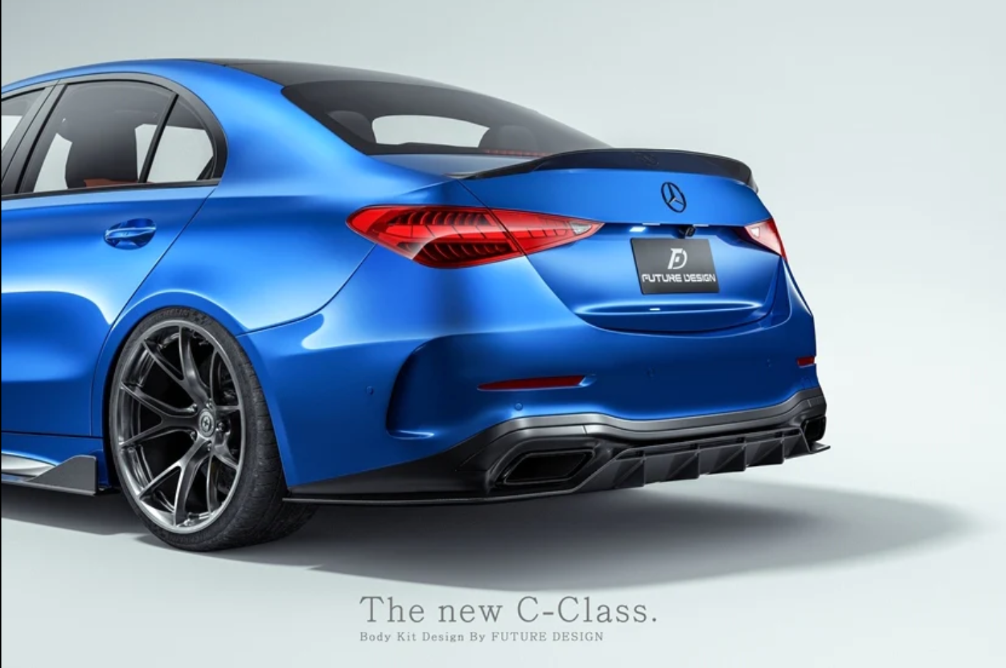 FUTURE DESIGN - MERCEDES BENZ W206 C CLASS C300 CARBON FIBRE REAR DIFFUSER