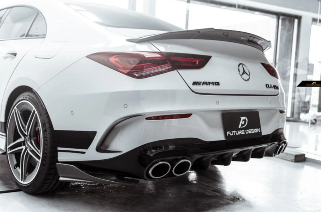 FUTURE DESIGN - MERCEDES BENZ C118 CLA CLA 35 CLA 45 CARBON FIBRE REAR BUMPER SIDE SKIRTS