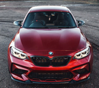 BMW M2 COMPETITION F87 EVO-S GLOSS BLACK FRONT SPLITTER BY ZAERO (2018-2021)