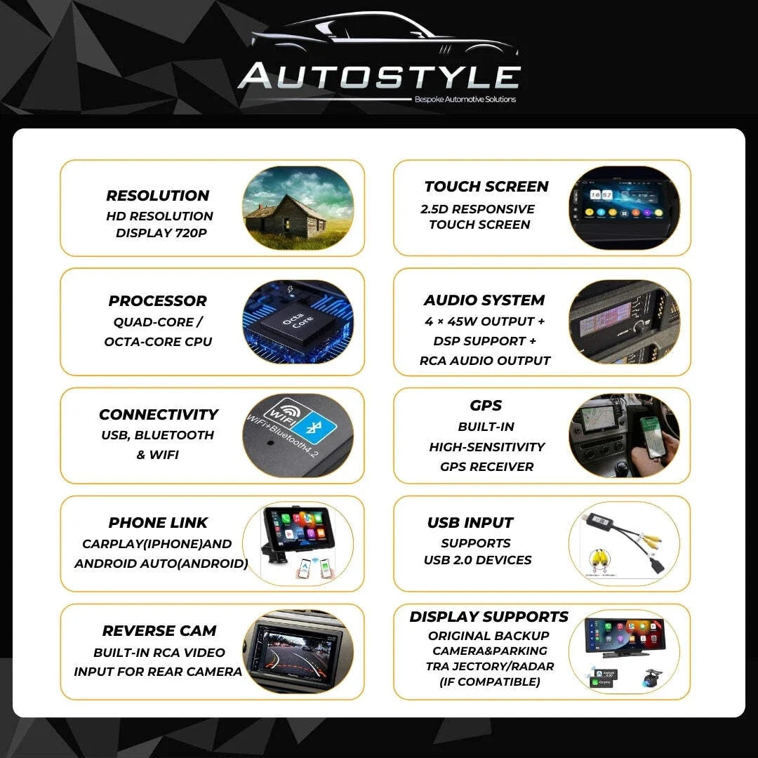 Skoda Yeti Apple Carplay / Android Auto 9" Stereo Upgrade 2009-2017