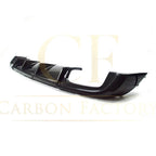 Small Fin Style Carbon Fibre Rear Diffuser for Audi A3 Hatchback (Non S Line) 17-19