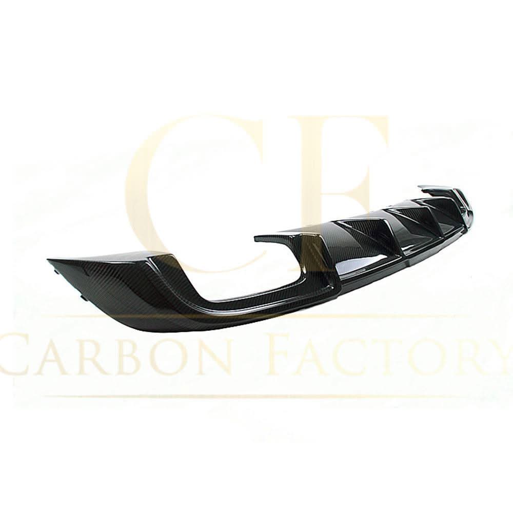 Small Fin Style Carbon Fibre Rear Diffuser for Audi A3 Hatchback (Non S Line) 17-19